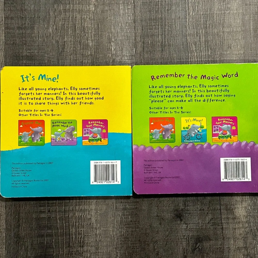 💞 Set of 2 Children’s Books About Manners
